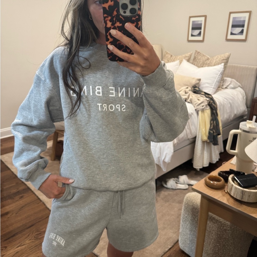 Anine Bing Sport Heather Gray Lounge Set